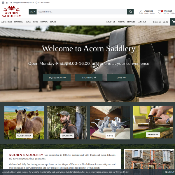 acornsaddlery.co.uk