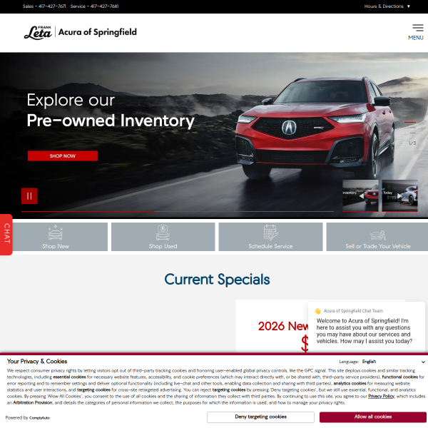acuraofspringfield.com