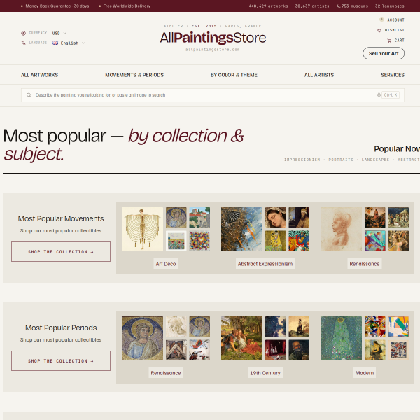 allpaintingsstore.com