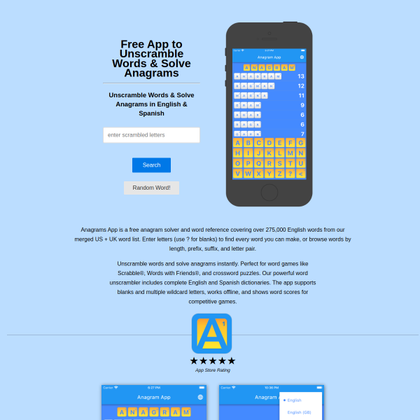 anagrams.app