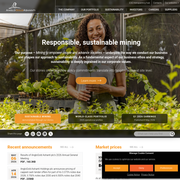 anglogoldashanti.com