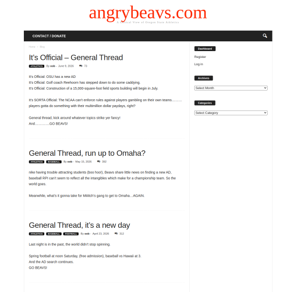 angrybeavs.com