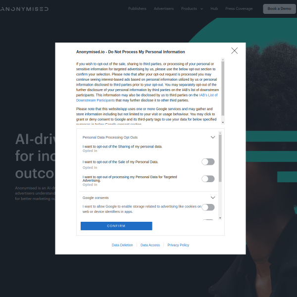 anonymised.io