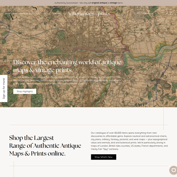antiquemapsandprints.com