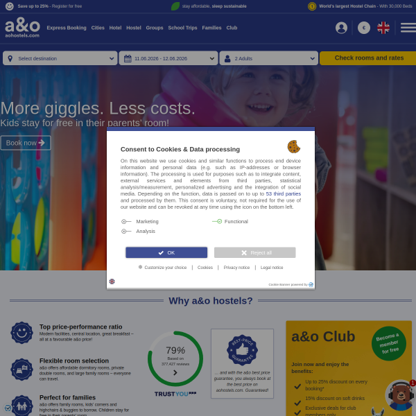 aohostels.com