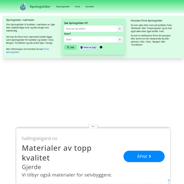 apningstider.info