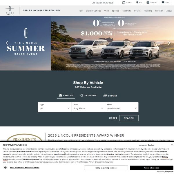 applevalleylincoln.com