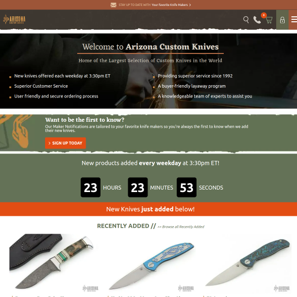 arizonacustomknives.com