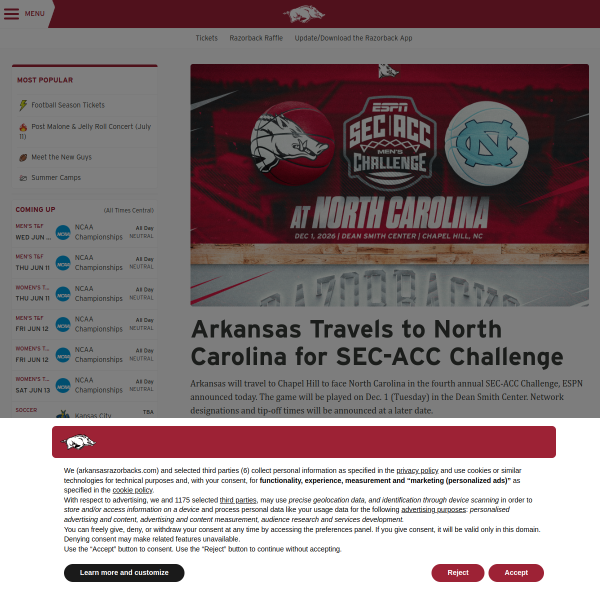 arkansasrazorbacks.com