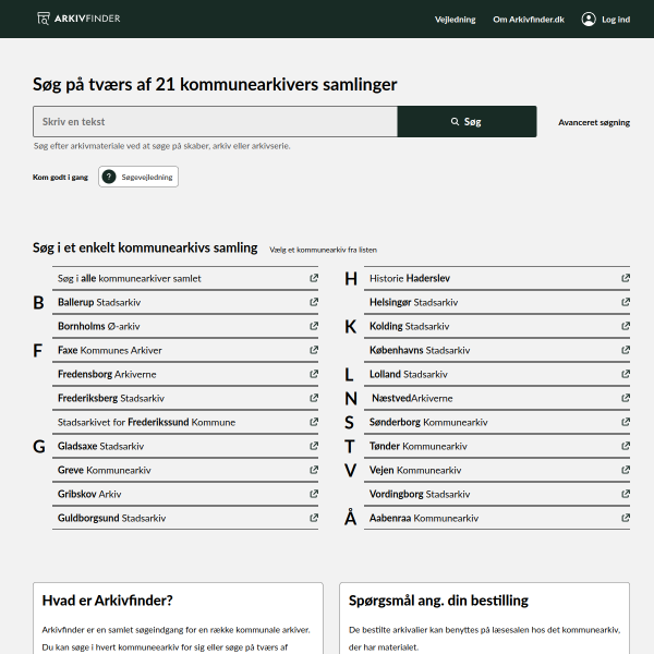 arkivfinder.dk