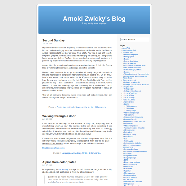 arnoldzwicky.org