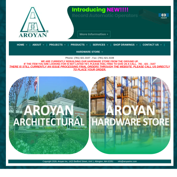 aroyaninc.com