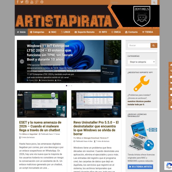 artistapirata.com
