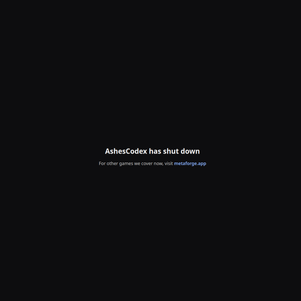 ashescodex.com