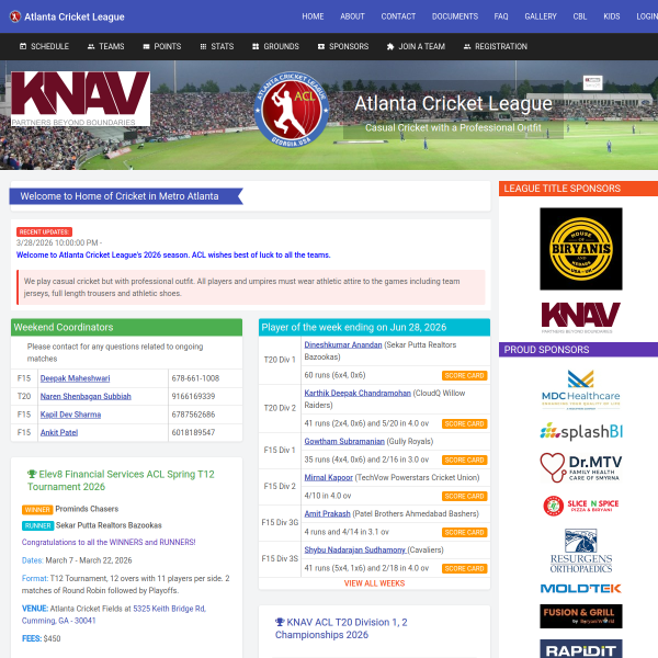 atlantacricketleague.org