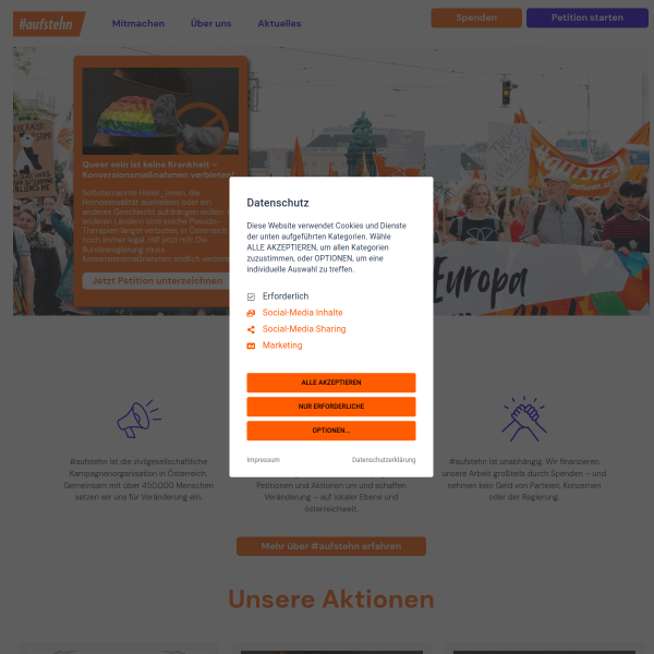 aufstehn.at