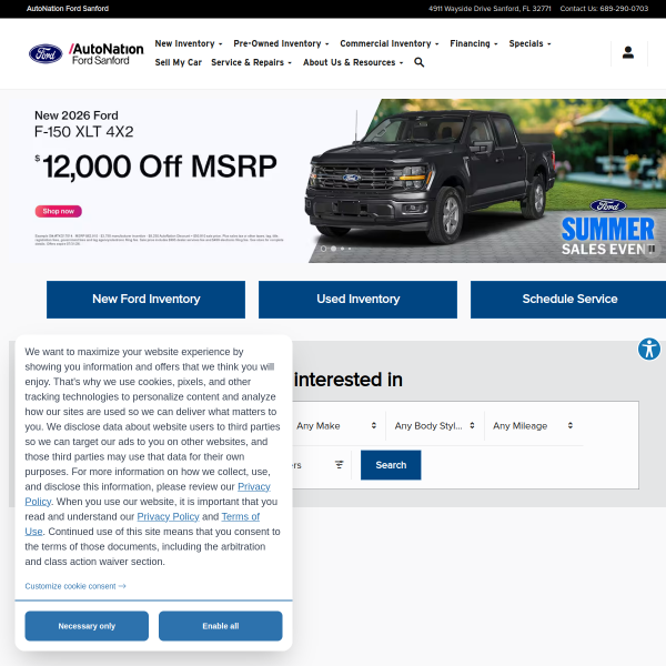 autonationfordsanford.com