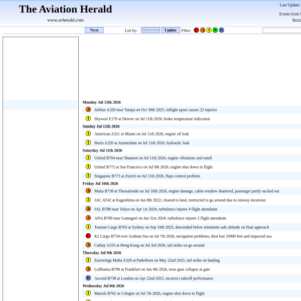 avherald.com