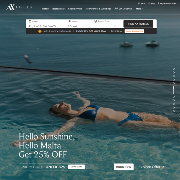 axhotelsmalta.com