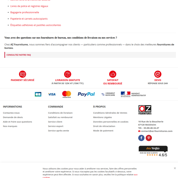 az-fournitures.com