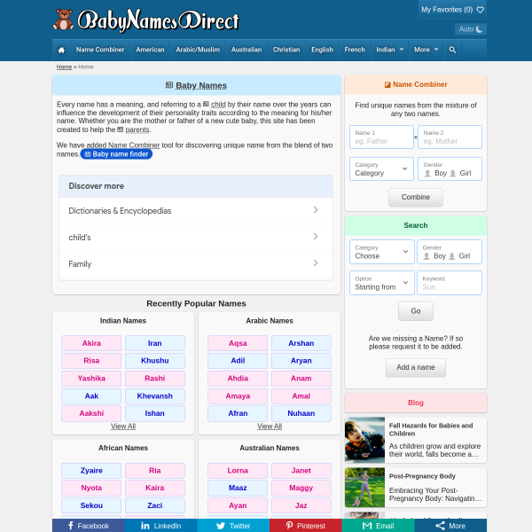 babynamesdirect.com