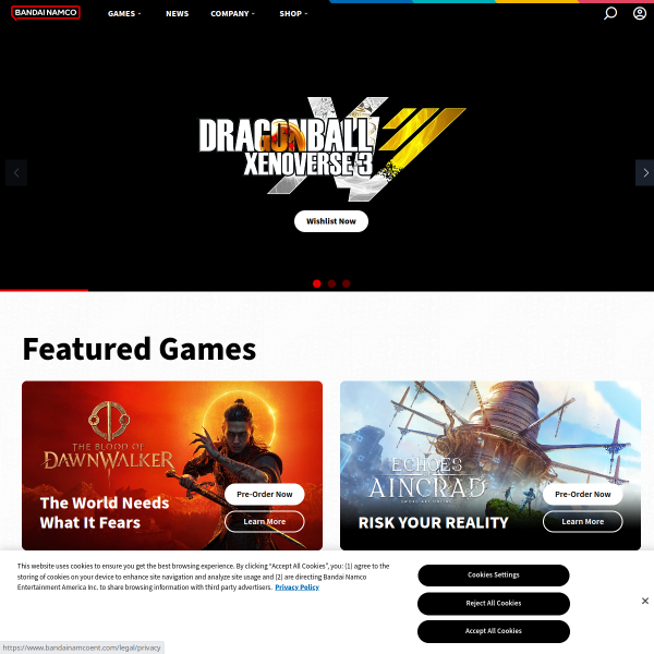 bandainamcoent.com