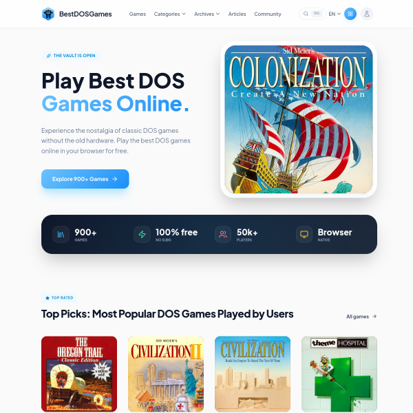 bestdosgames.com
