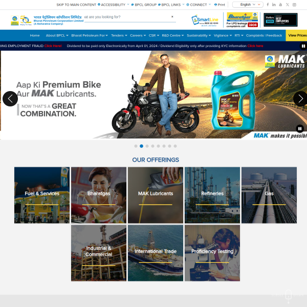 bharatpetroleum.in