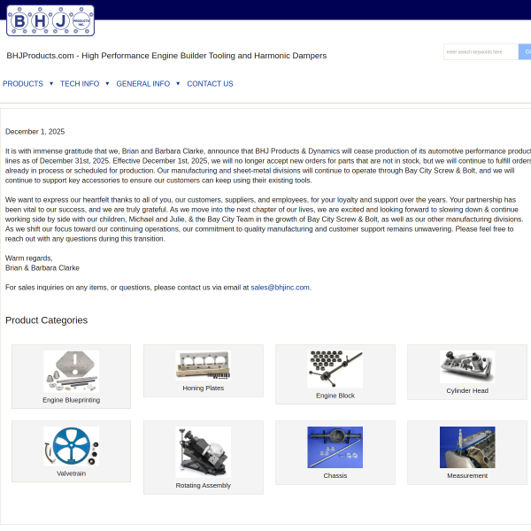bhjproducts.com