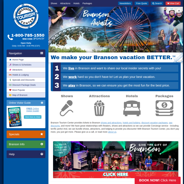 bransontourismcenter.com