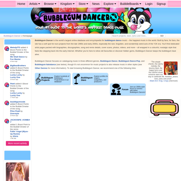 bubblegumdancer.com