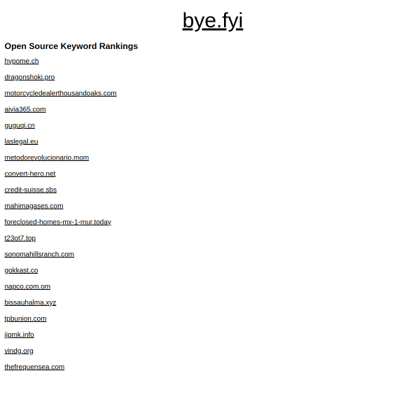 bye.fyi