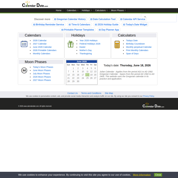 calendardate.com