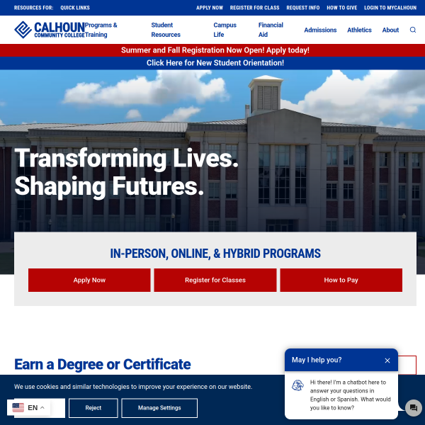 calhoun.edu