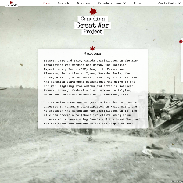 canadiangreatwarproject.com