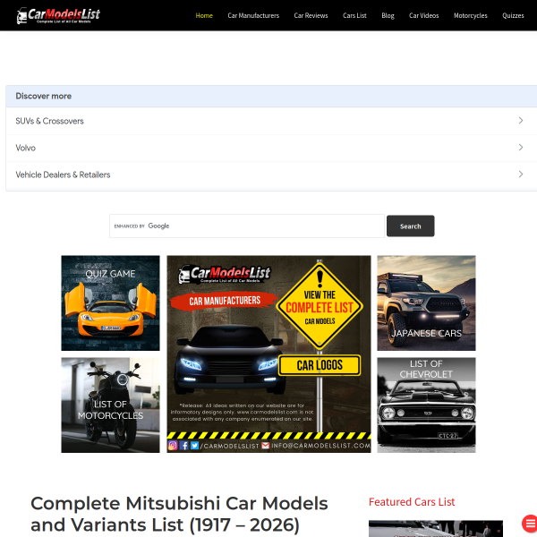 carmodelslist.com