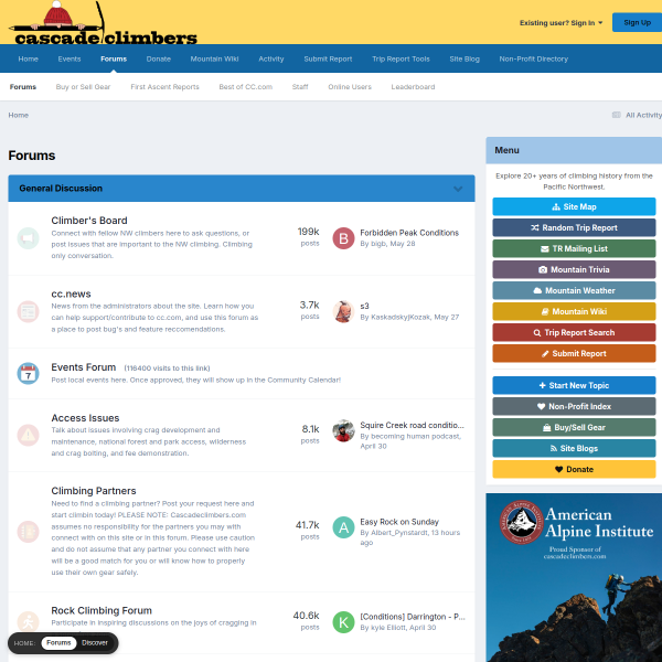 cascadeclimbers.com