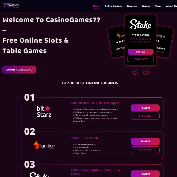 casinogames77.com