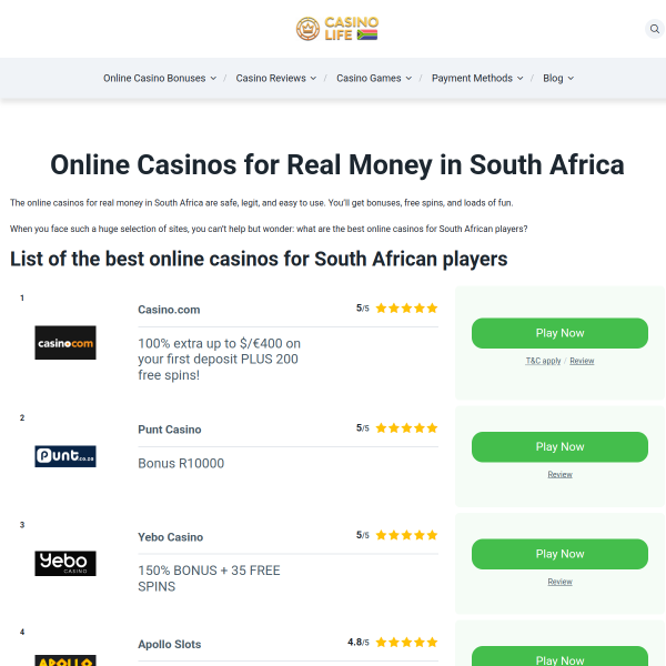 casinolife.co.za