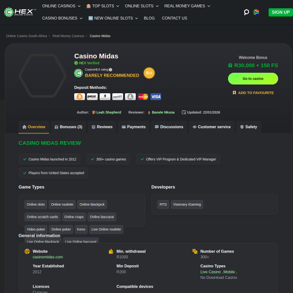casinomidas.co.za