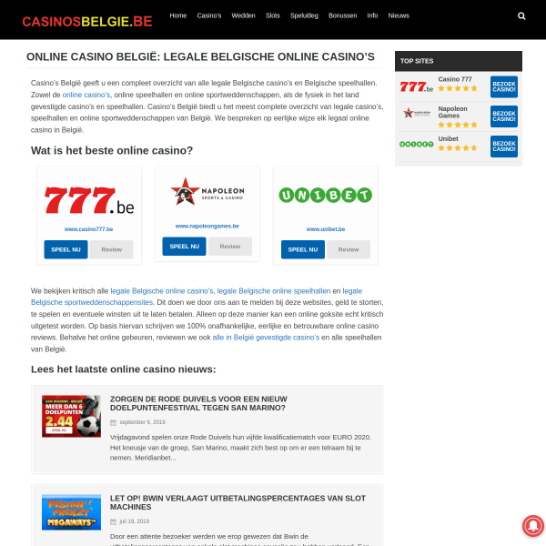 casinosbelgie.be