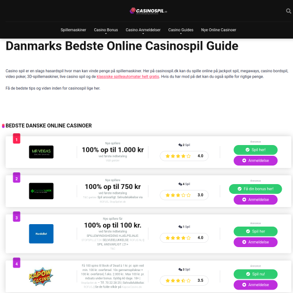 casinospil.dk