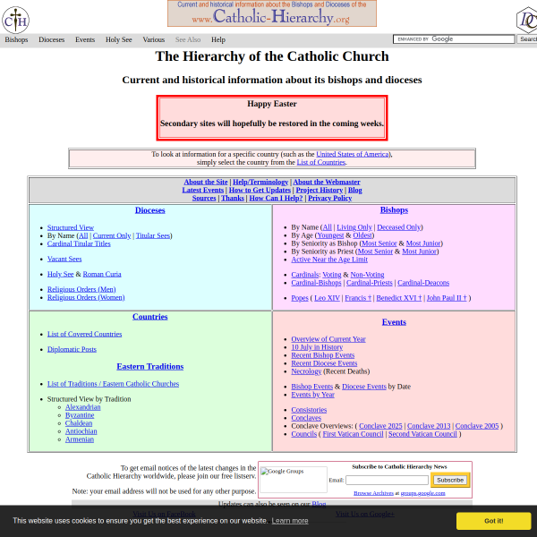 catholic-hierarchy.org
