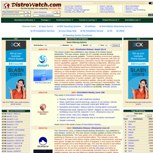 distrowatch.com