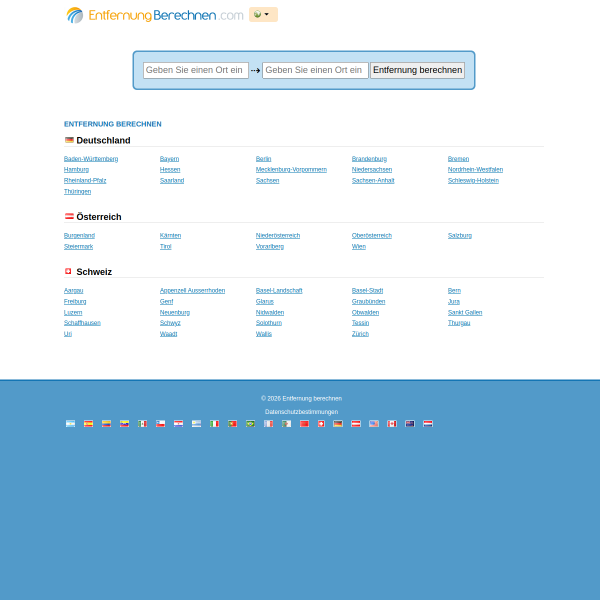entfernungberechnen.com