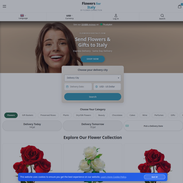 flowersforitaly.com