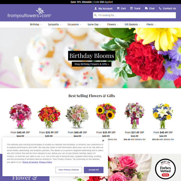fromyouflowers.com