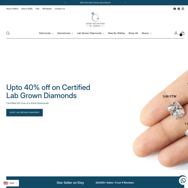 gemsdiamondsbyshikha.com
