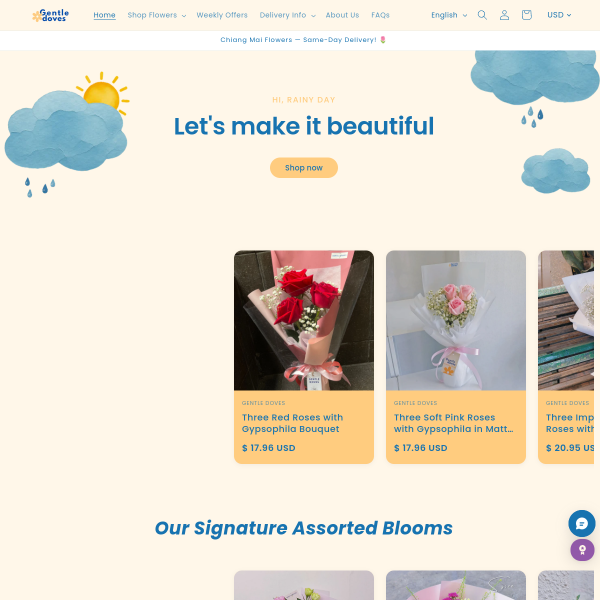 gentledovesflowershop.com