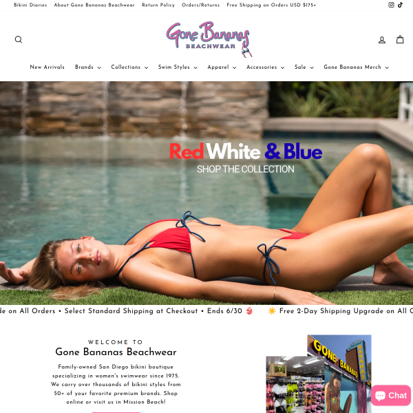 gonebananasbeachwear.com